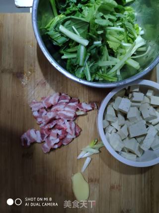 小白菜炖豆腐的做法步骤：2