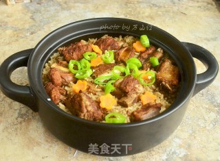 酱香排骨煲仔饭的做法步骤：14