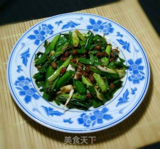 腊八豆炒大蒜的做法步骤：6