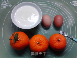 橙碗奶香蒸蛋羹的做法步骤：1