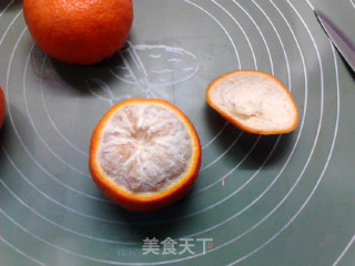 橙碗奶香蒸蛋羹的做法步骤：3