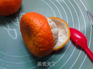 橙碗奶香蒸蛋羹的做法步骤：5