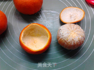 橙碗奶香蒸蛋羹的做法步骤：7
