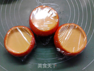 橙碗奶香蒸蛋羹的做法步骤：11