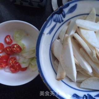 杏鲍菇炒荷兰豆的做法步骤：3