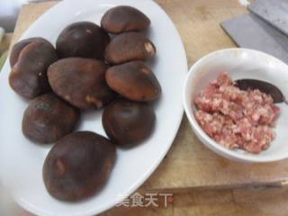 肉末香菇盏的做法步骤：1