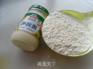 沙拉酱面包的做法步骤：1