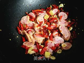 #团圆饭#辣子肥肠的做法步骤：5