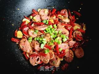 #团圆饭#辣子肥肠的做法步骤：6