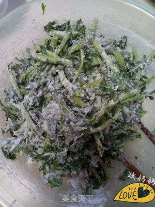 蒸茼蒿的做法步骤：4