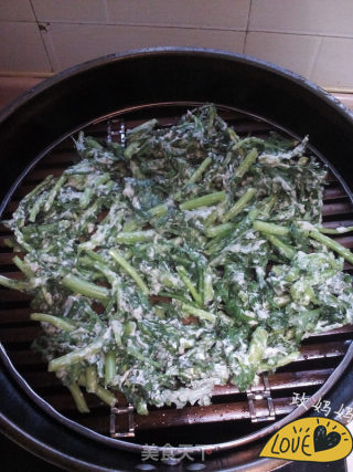蒸茼蒿的做法步骤：5