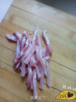 肉丝小根蒜的做法步骤：3