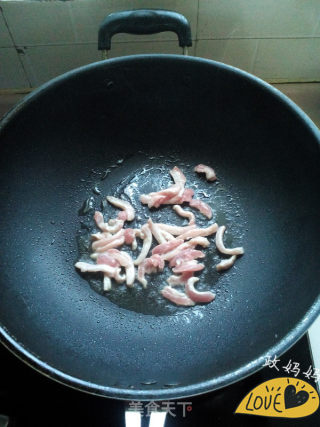 肉丝小根蒜的做法步骤：4