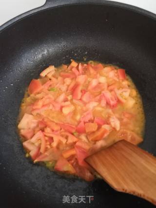 番茄炒虾仁的做法步骤：6