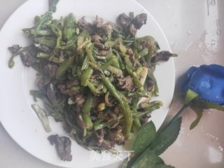 芸豆的新炒法～超级简单下饭的芸豆炒牛肉丝的做法步骤：8