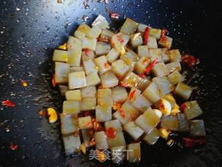 #团圆饭#蒜黄炒凉粉的做法步骤：7