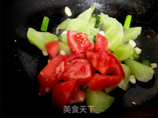 番茄莴笋的做法步骤：6