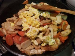 腊肉炒粘米年糕的做法步骤：6