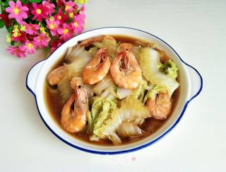 大虾烧白菜的做法步骤：8