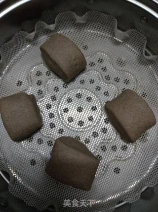 红糖黑米馒头的做法步骤：6