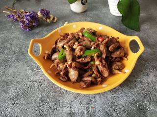 孜然鸡心的做法步骤：7