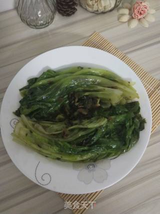 小炒生菜的做法步骤：5