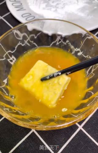 香煎豆腐的做法步骤：4