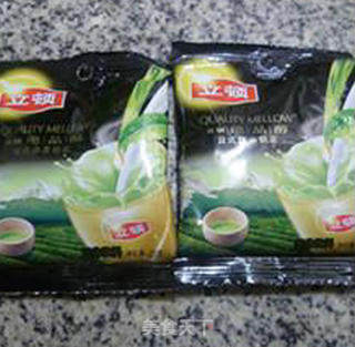 抹茶奶茶糕的做法步骤：3
