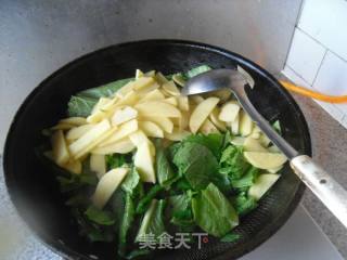 土豆片炖小白菜的做法步骤：7