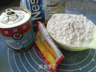 椰浆奶香饼干的做法步骤：1