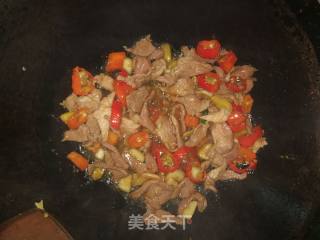 *团圆饭*肉炒腐竹的做法步骤：5