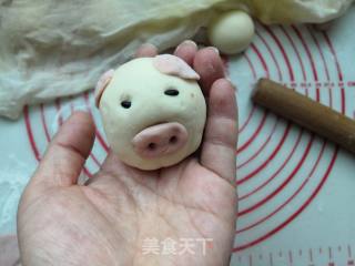 小猪豆沙包的做法步骤：16