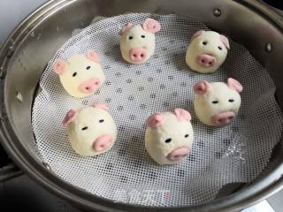 小猪豆沙包的做法步骤：17