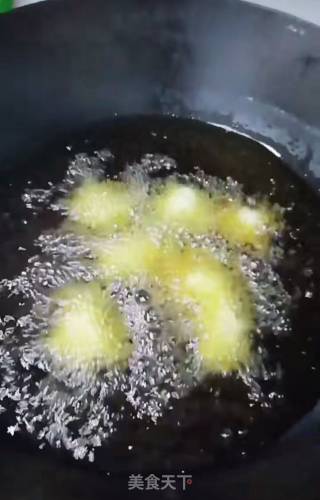 ＃年夜饭＃干炸鱼肉块的做法步骤：4