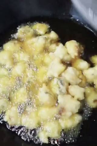 ＃年夜饭＃干炸鱼肉块的做法步骤：6