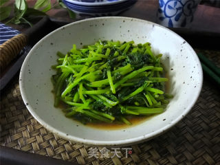 清炒茼蒿的做法步骤：9
