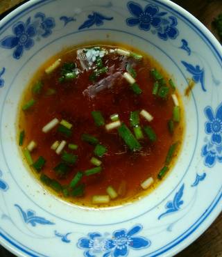 青椒炒肉汤粉的做法步骤：10