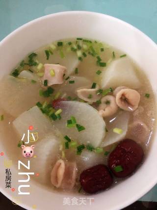 猪肠萝卜汤的做法步骤：8