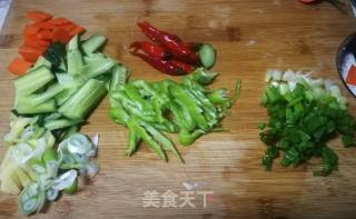 肝腰合炒的做法步骤：8