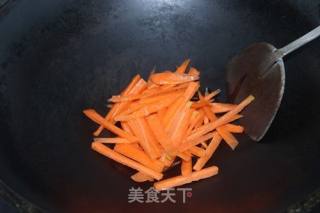 塌菜炒年糕的做法步骤：3