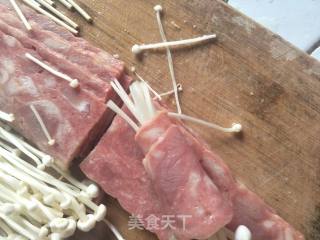 培根金针菇卷的做法步骤：3