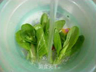 菜心玉米面糯米汤果的做法步骤：7