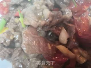 圣女果炒牛肉的做法步骤：7