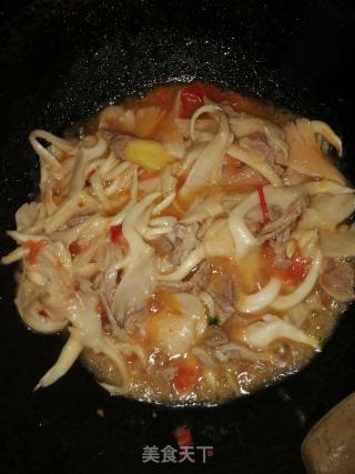 *团圆饭*平菇炒肉的做法步骤：4