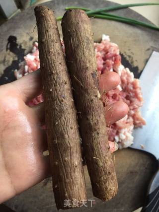 香煎淮山肉丸的做法步骤：2