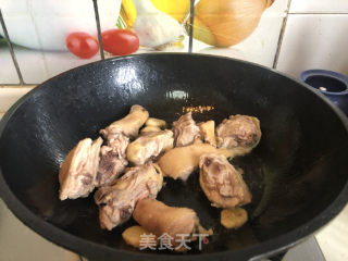 南瓜烧鸡的做法步骤：6