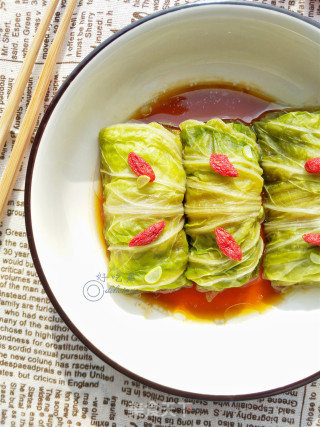 肉酿白菜卷的做法步骤：13
