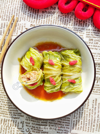 肉酿白菜卷的做法步骤：14