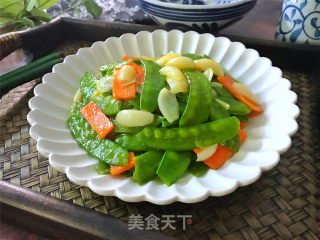 百合荷兰豆的做法步骤：9