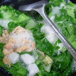 开洋菜心糯米汤果的做法步骤：13